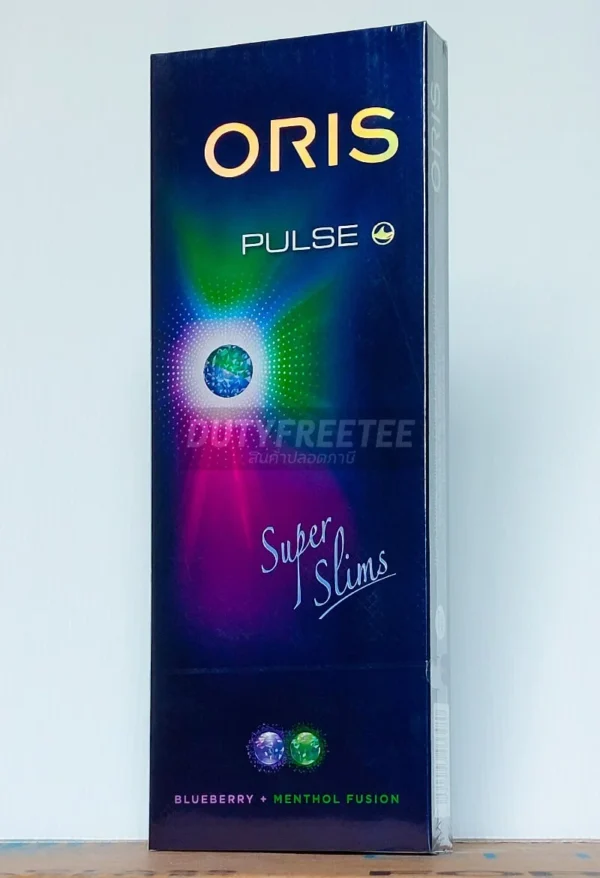 Oris Pulse Blueberry + Menthol Fusion Super Slims 2 เม็ดบีบ (โปรดักเก่า)